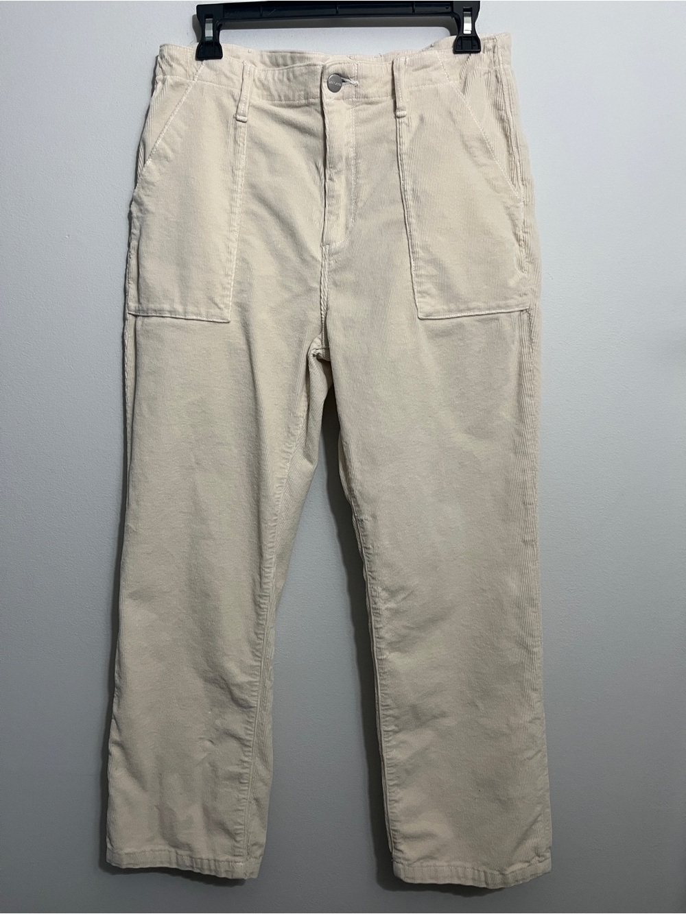 DRIFTWOOD Corduroy Pants in Cream Utility Pockets Size 29